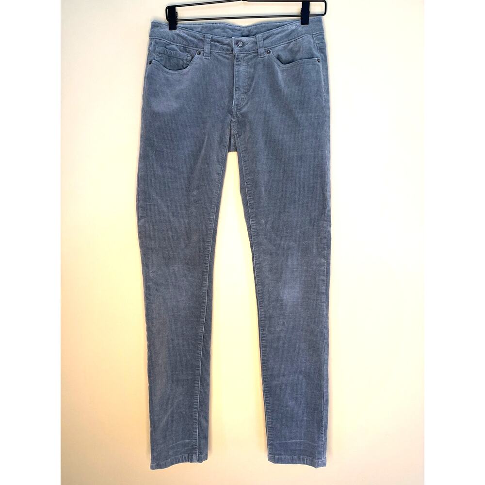 Patagonia Womens Fitted Corduroy Pants Organic Cotton Gray Blue Size 27 - Picture 2 of 9